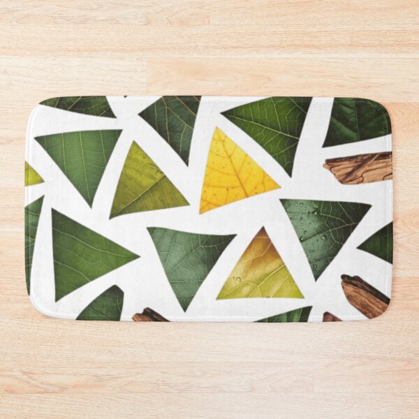 Item preview, Geometric Nature Mosaic Leaf Textures in Triangles designed and sold by MiHaykl.