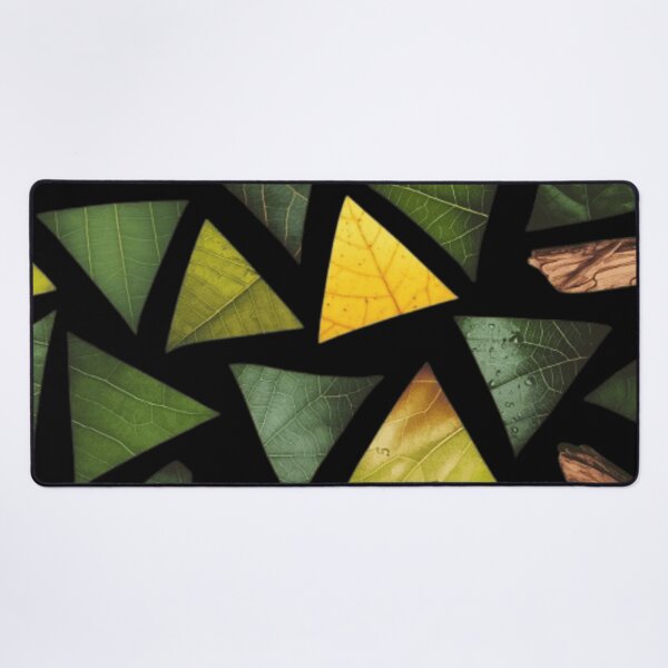 Item preview, Geometric Nature Mosaic Leaf Textures in Triangles designed and sold by MiHaykl.