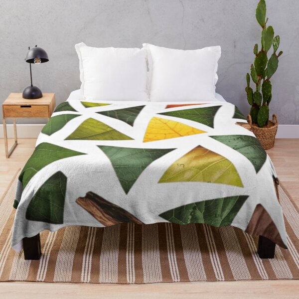 Item preview, Geometric Nature Mosaic Leaf Textures in Triangles designed and sold by MiHaykl.