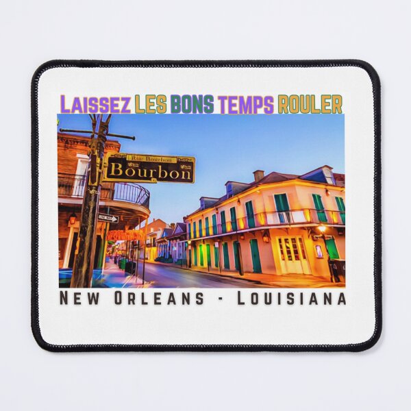 Item preview, Bourbon Street Mardi Gras: Iconic New Orleans Celebration Art | Let The Good Times Roll Tshirt designed and sold by MerchMaid1981.