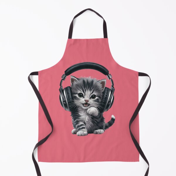 Item preview, Musical Kitten with Headphones designed and sold by NiRia Spot.