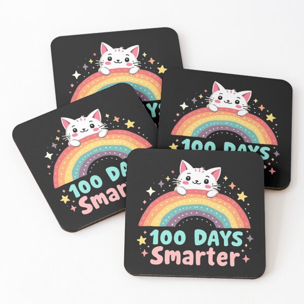 Item preview, 100 Days Smarter Cat Rainbow designed and sold by Adrian Kane.