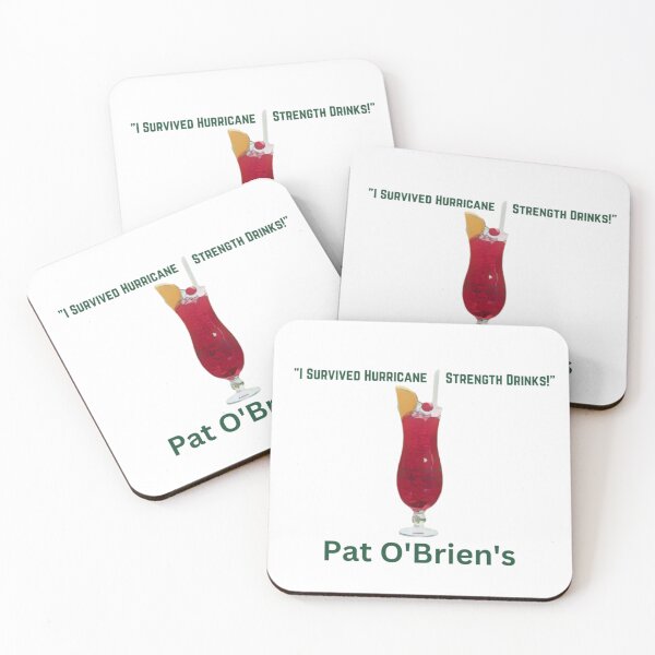 Item preview, Pat O'Brien's Hurricane Cocktail: Iconic New Orleans Bar Art | Mardi Gras Tshirt designed and sold by MerchMaid1981.