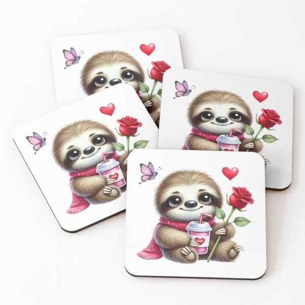 Item preview, Valentine's Sloth designed and sold by JonysCreativeDesigns.