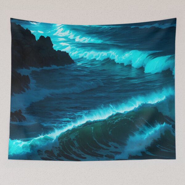 Item preview, Blue Ocean Waves  designed and sold by Timegraf.