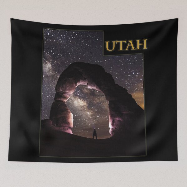 Item preview, Esquema del estado de Utah - Delicate Arch en Arches National Park designed and sold by gorff.