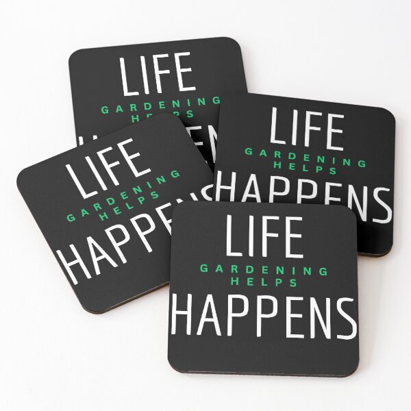 Item preview, Life happens, garden helps designed and sold by GartenIdeen.