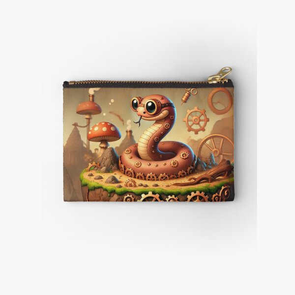 Item preview, Steampunk Rough Earth Snake designed and sold by Sillytoe.