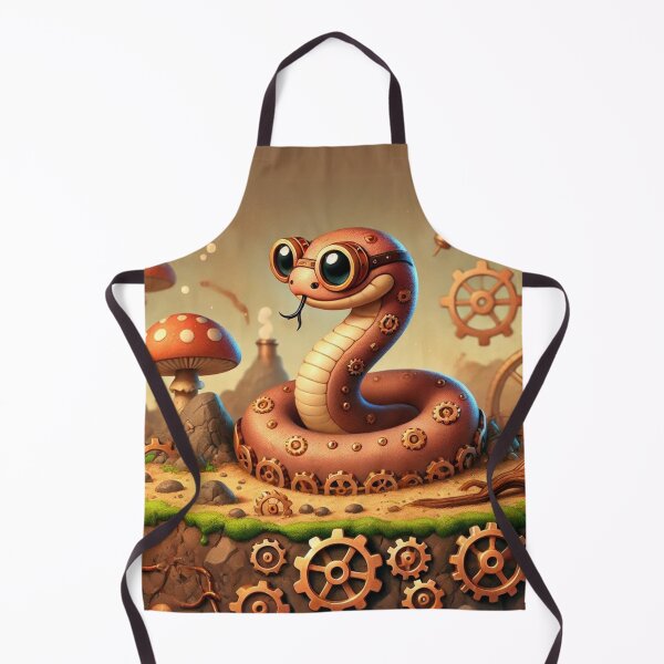 Item preview, Steampunk Rough Earth Snake designed and sold by Sillytoe.