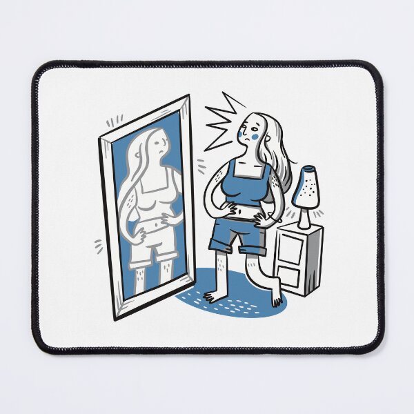 Item preview, Girl looking in the mirror at herself designed and sold by jasmineberry.