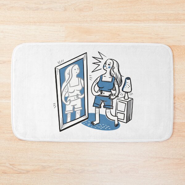 Item preview, Girl looking in the mirror at herself designed and sold by jasmineberry.