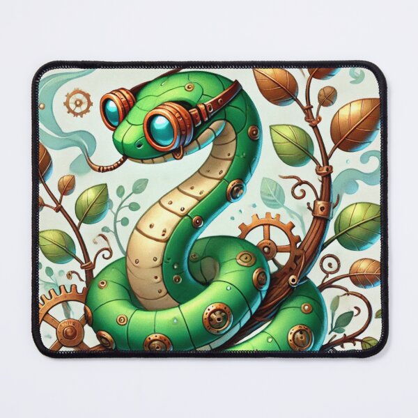 Item preview, Steampunk Rough Green Snake designed and sold by Sillytoe.
