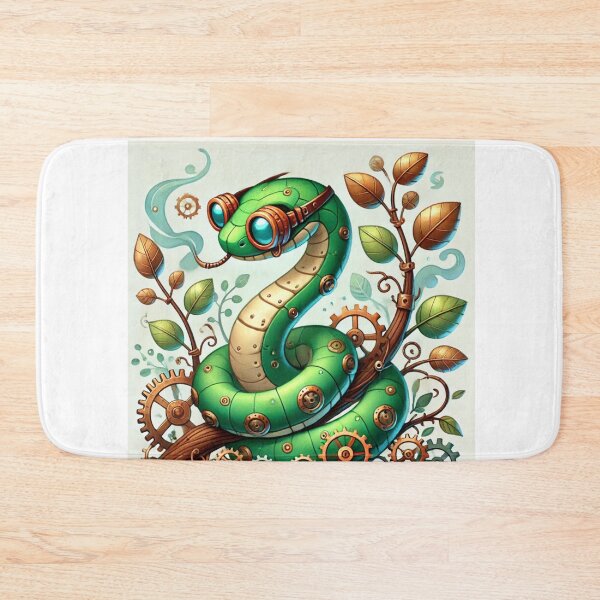 Item preview, Steampunk Rough Green Snake designed and sold by Sillytoe.
