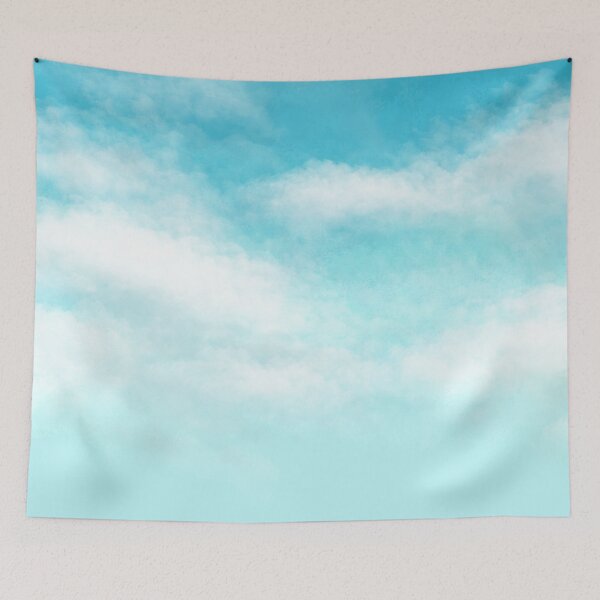 Item preview, Teal Blue Skies Clouds designed and sold by Glimmersmith.