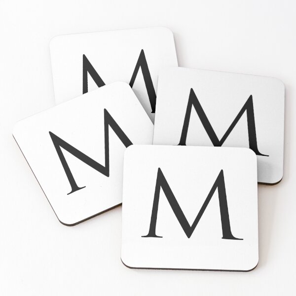 Item preview, Capital Letter M - Stylish Serif Font (Black) designed and sold by STUDIO-72.