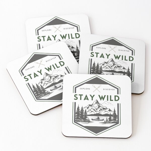 Item preview, Stay Wild: Explore, Discover designed and sold by The Wandering Bookworm.