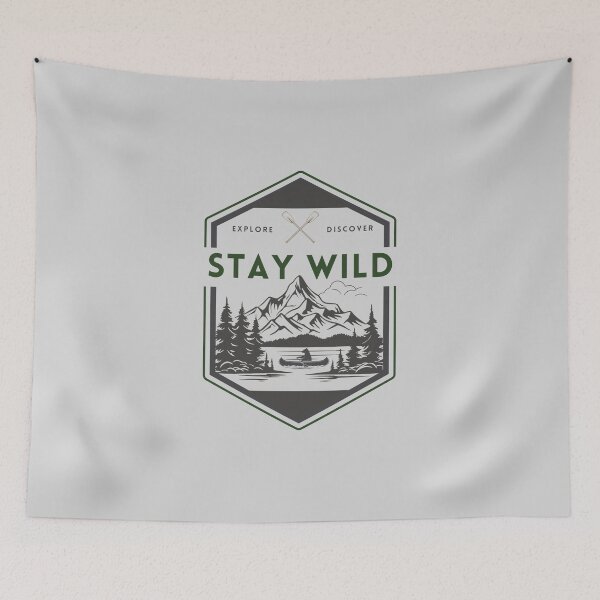 Item preview, Stay Wild: Explore, Discover designed and sold by The Wandering Bookworm.