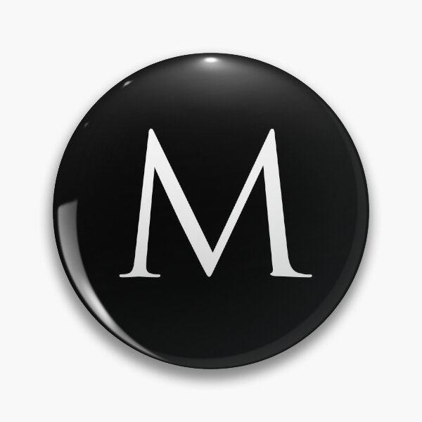 Item preview, Capital Letter M - Stylish Serif Font (White) designed and sold by STUDIO-72.