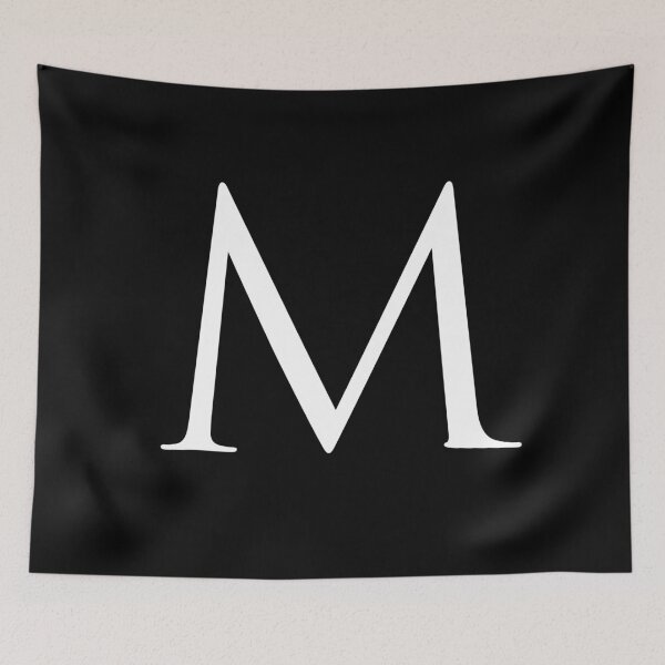 Item preview, Capital Letter M - Stylish Serif Font (White) designed and sold by STUDIO-72.