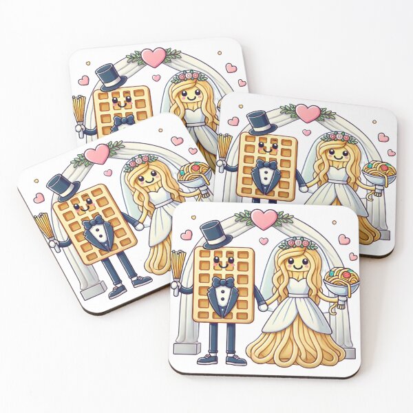 Item preview, Mr. Waffle & Mrs. Spaghetti designed and sold by Dvine Design Co..