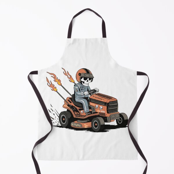 Item preview, Lawnmower Racing - Skeleton Illustration - Lawn Mower Racing designed and sold by RaceDayRags.