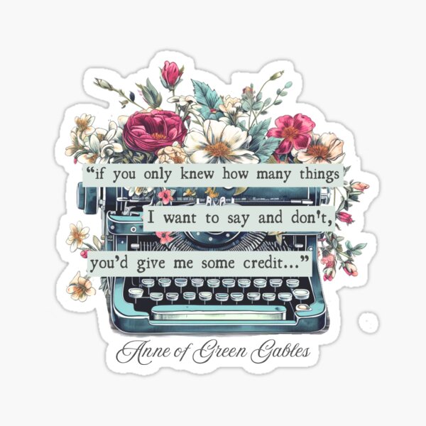 Item preview, If You Only Knew Anne of Green Gables Quote -- Original Design designed and sold by The Painted Door Studio.