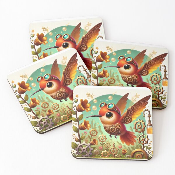 Item preview, Steampunk Rufous Hummingbird designed and sold by Sillytoe.