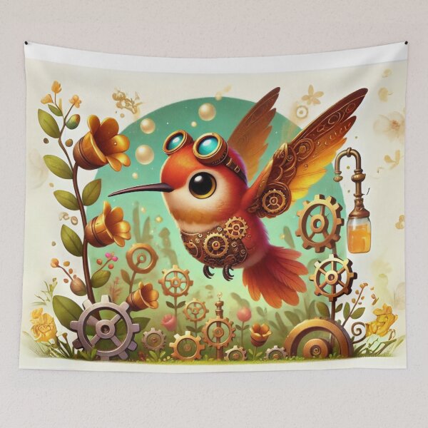 Item preview, Steampunk Rufous Hummingbird designed and sold by Sillytoe.