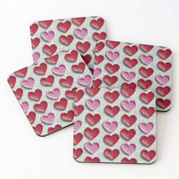 Item preview, Hand-Painted Red & Pink Hearts Pattern – Artistic Valentine’s Day Design designed and sold by NSB-Design.