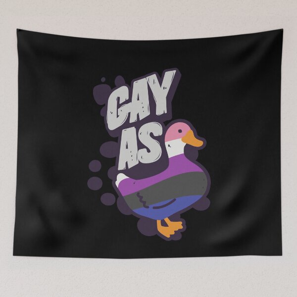 Item preview, Bandera del orgullo LGBT de género fluido, gay como un pato designed and sold by Clara Hollins.