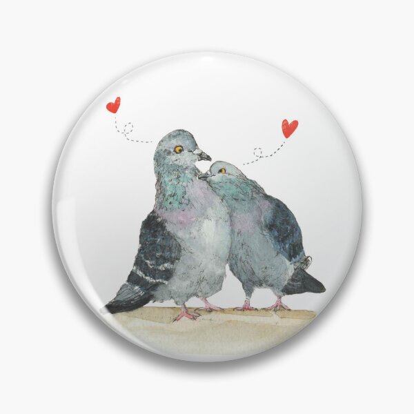 Item preview, Pigeon Love (Hand Drawn Design) designed and sold by Studio Bajcsin.