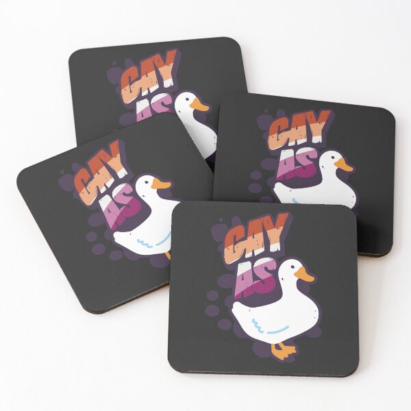 Item preview, Lesbian Gay as Duck LGBT Gay Pride Flag designed and sold by Clara Hollins.