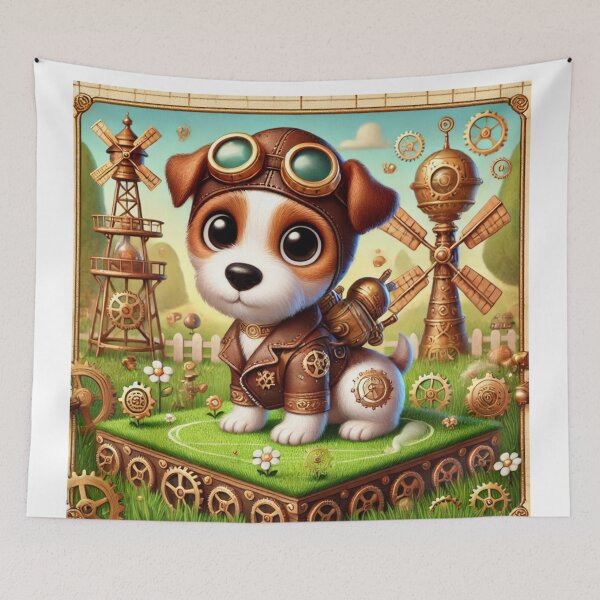 Item preview, Steampunk Russell Terrier designed and sold by Sillytoe.