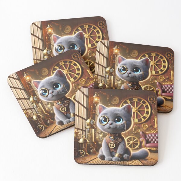 Item preview, Steampunk Russian Blue designed and sold by Sillytoe.