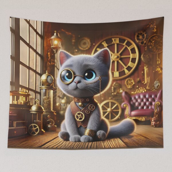 Item preview, Steampunk Russian Blue designed and sold by Sillytoe.