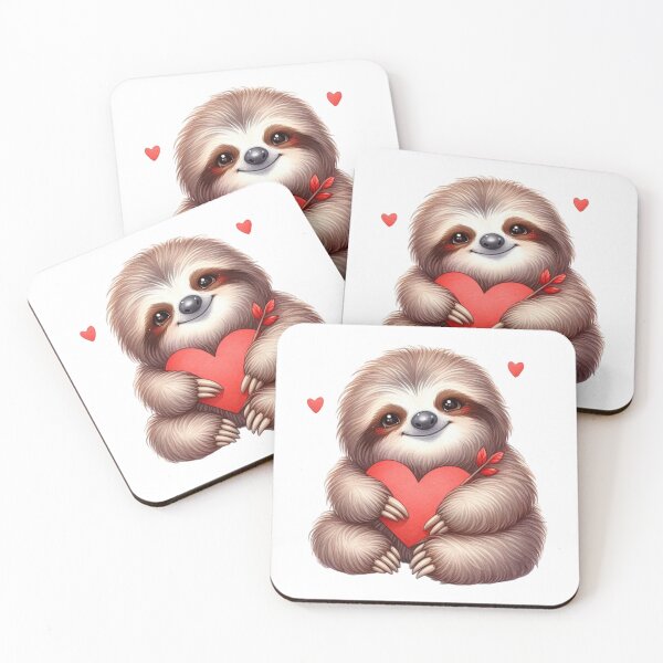Item preview, Valentine's Sloth designed and sold by JonysCreativeDesigns.