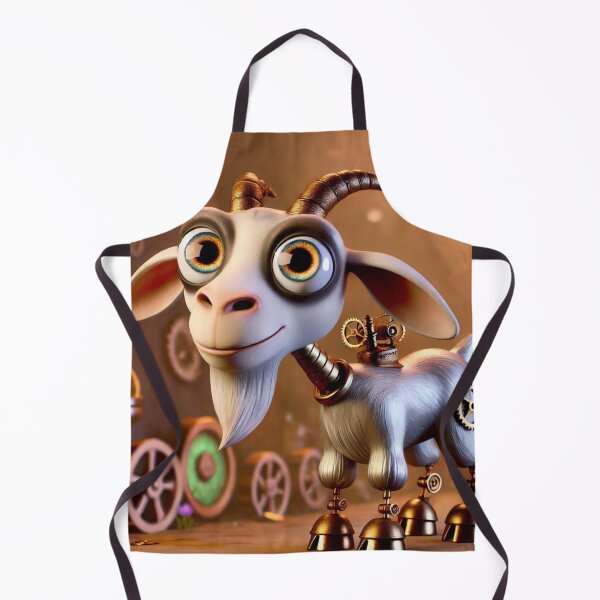 Item preview, Steampunk Saanen Goat designed and sold by Sillytoe.