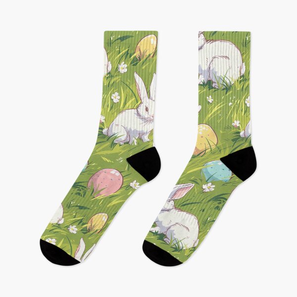 Item preview, Bright Bunnies and Eggs, High Contrast designed and sold by LittleShopOrion.