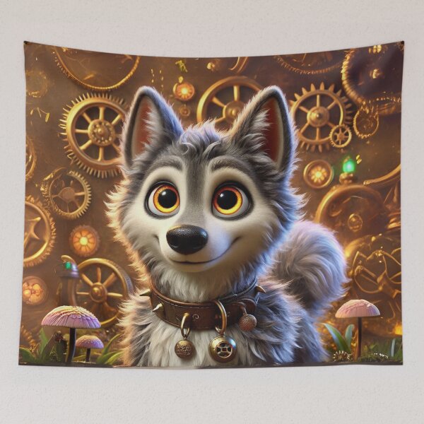 Item preview, Steampunk Saarloos Wolfdog designed and sold by Sillytoe.