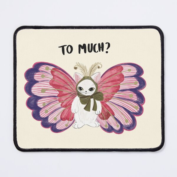 Item preview, Fancy Butterfly fairy Cat – Whimsical Line Art Illustration Illustrator Jemma Jamie SKidmore designed and sold by Jemma Jamie Skidmore.