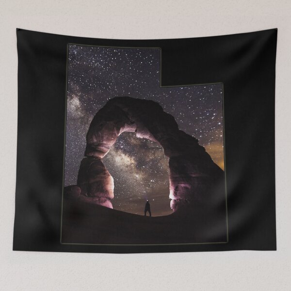 Item preview, Esquema del estado de Utah - Delicate Arch en Arches National Park designed and sold by gorff.