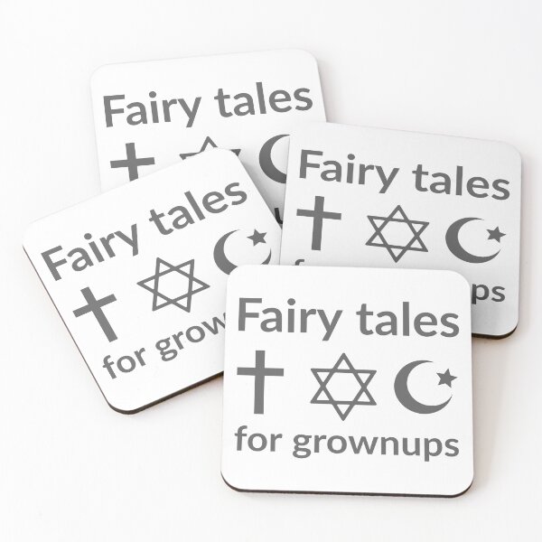 Item preview, Fairy tales for grownups atheist design  designed and sold by Rachel the Artist .