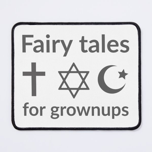 Item preview, Fairy tales for grownups atheist design  designed and sold by Rachel the Artist .