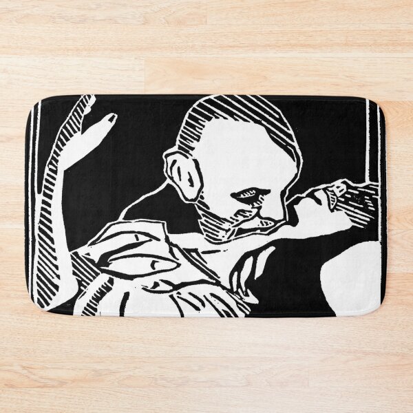 Item preview, Vampire Bite linocut illustration designed and sold by Olivia Braunsteiner.