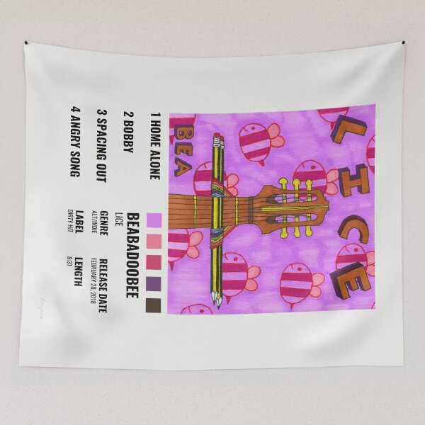 Item preview, Beabadoobee - Lice Album Poster designed and sold by laufeves.