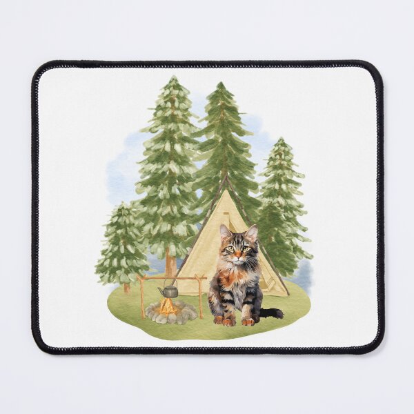 Item preview, camping cat adventure designed and sold by Purrs & Snuggles Designs.