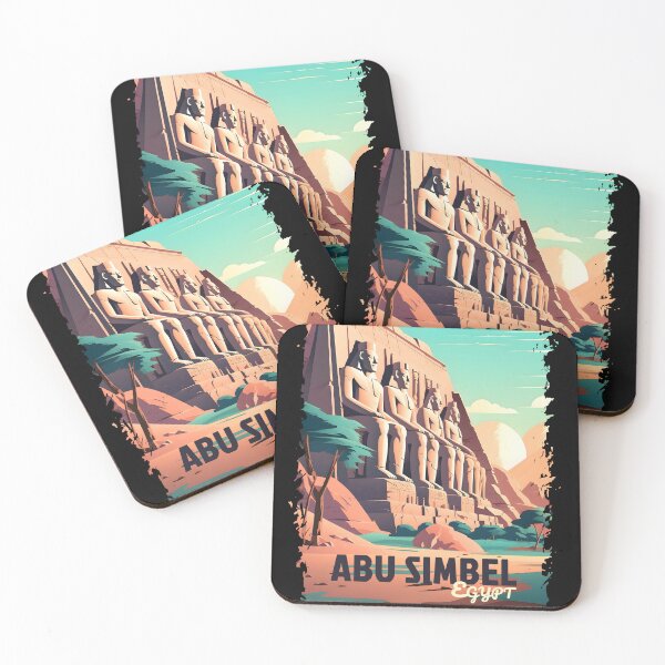 Item preview, Abu Simbel Egypt Travel Poster Wall Decor Home  designed and sold by GTwoThree.