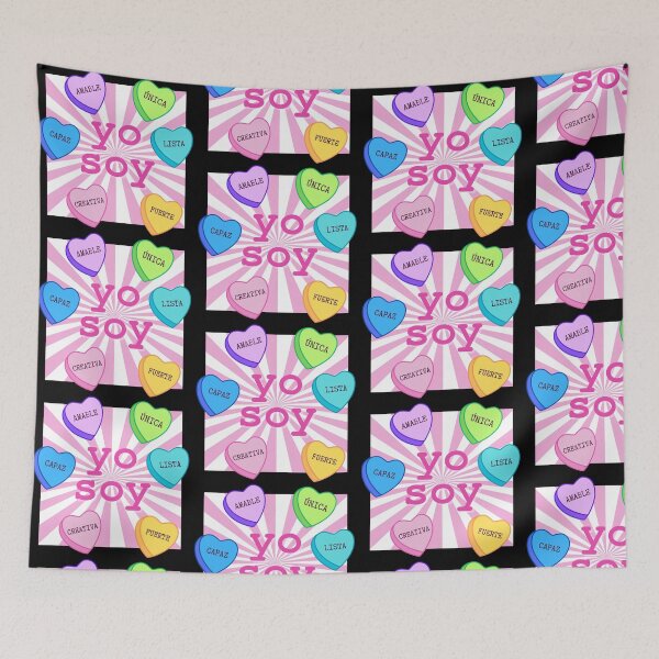 Item preview, Yo Soy – Empowering Candy Heart Design in Spanish designed and sold by Teacher2Nerds.