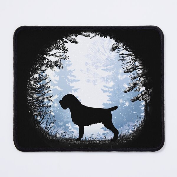 Item preview, “First Snow” Wirehaired Pointing Griffon Dog designed and sold by Spinyflowerart.