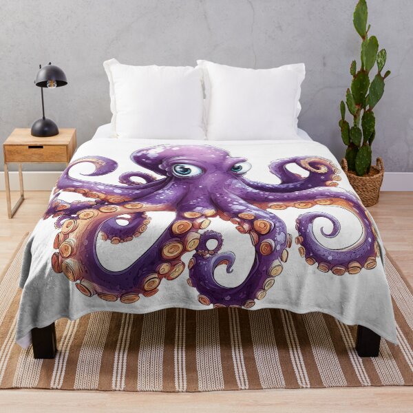 Item preview, "Whimsical Purple Octopus" designed and sold by bloorose.